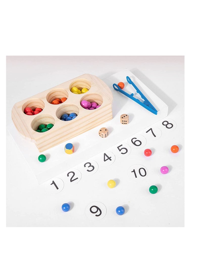 NIBEMINENT Color Sorting Toys Educational Montessori Games Math Counting and Puzzle Jigsaw for Kids 3 Year Old Up - Image 2