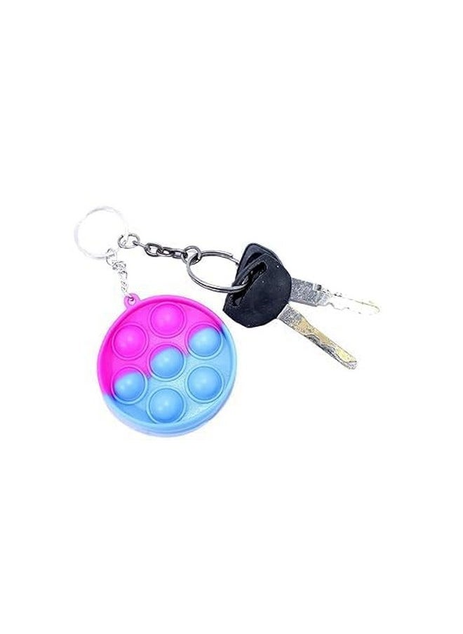 MKY - MKY Pop It Pop Keychain - Fun Fidget Toy & Stress Relief Bubble Key Ring for Kids and Adults - Ideal Return Gift for Birthday Parties Pack of 18 - Image 1