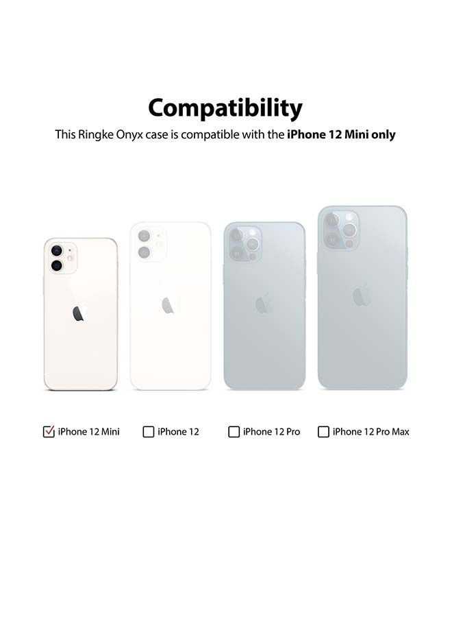 نيبمينينت غطاء حماية خلفي واقٍ مرن ومتين وشديد الصلابة ومضاد للصدمات وعالي الجودة لهاتف آيفون 12 ميني أسود - Image 5