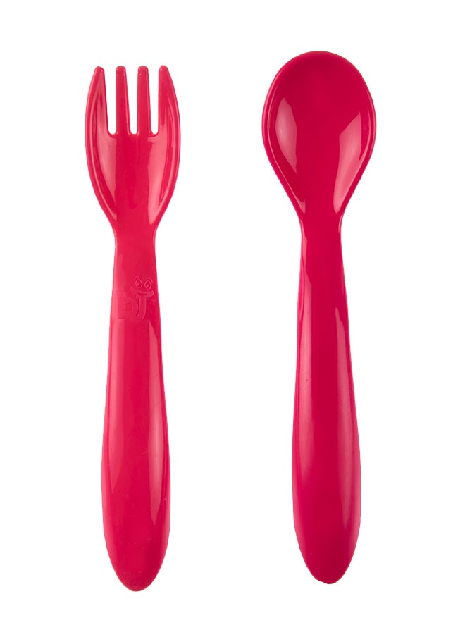 BabyJem - Babyjem Spoon & Fork Set for Babies - 12 Months+ - Soft and Safe Feeding Utensils for Comfortable Eating - Image 1