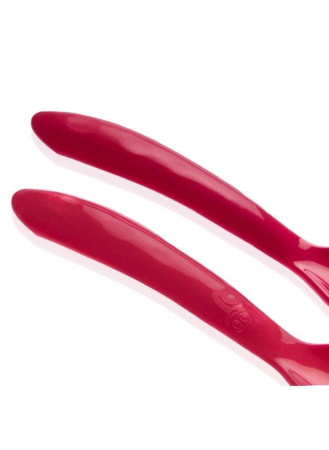 BabyJem - Babyjem Spoon & Fork Set for Babies - 12 Months+ - Soft and Safe Feeding Utensils for Comfortable Eating - Image 1