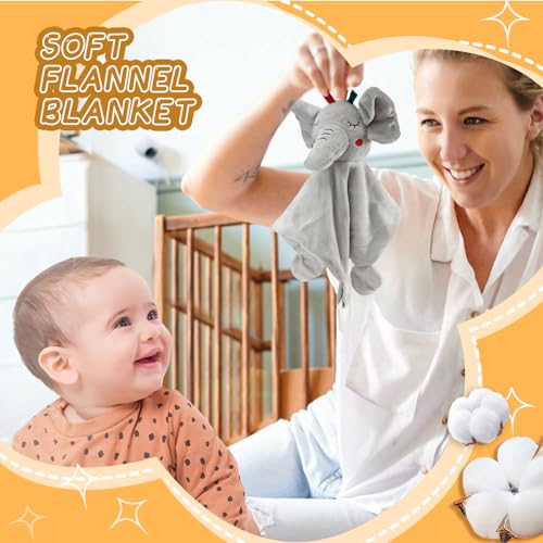 WeCool Baby Boy Gift Basket Set, Unique Baby Gift Basket Set, New Baby Boy Gift Basket, New Baby Gift Basket Set with Baby Blanket, Baby Rattle, Bunny, Keepsake Milestone, Elephant Toy, Baby Socks - Image 4