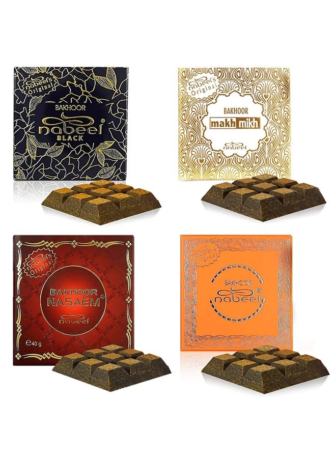 نبيل مجموعة من 4 بخور نبيل ألتيميت بخور نسايم، أسود، مخ ميخ وتتش مي - Image 1