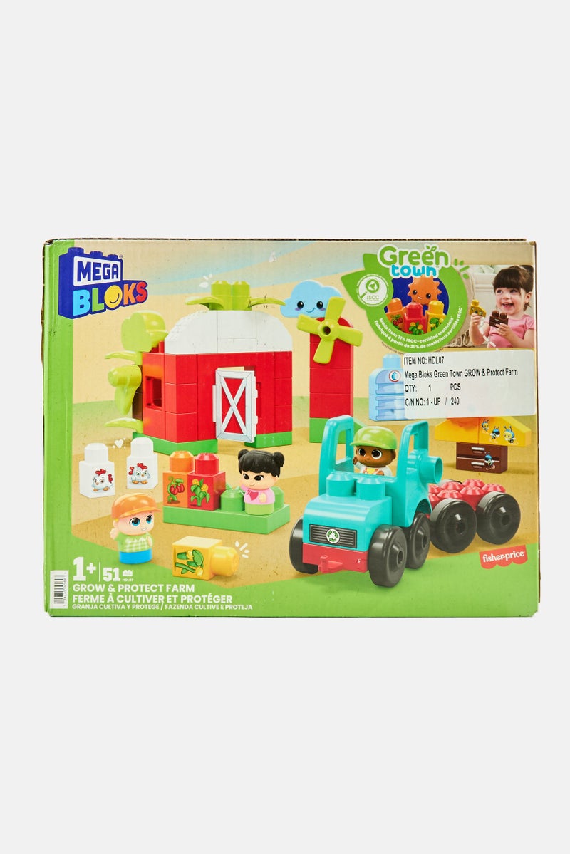 Mega Bloks 54 Pieces Green Town Grow And Protect Farm Building Set - Image 1