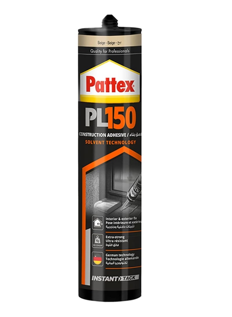 باتكس لاصق سيليكون PL150 (أصفر) 380 مل من باتكس ألمانيا عبوة من قطعة واحدة - Image 1