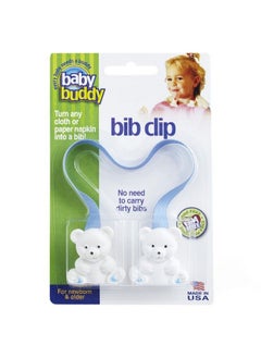 Baby Bib Clip Turns Any Cloth Towel Or Paper Napkin Into Instant Disposable Bibs Travel Accessories Essential Item For Baby Gifts Feeding Supplies For Baby Newborn And Up 1Pk Blue