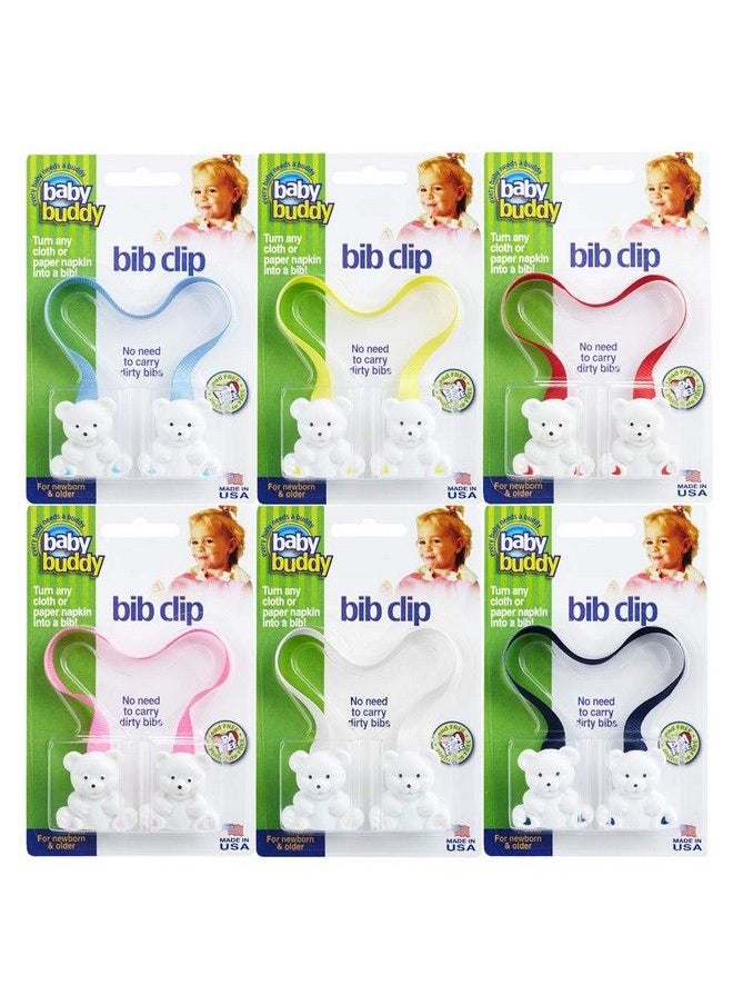 Baby Buddy - Baby Bib Clip Turns Any Cloth Towel Or Paper Napkin Into Instant Disposable Bibs Travel Accessories Essential Item For Baby Gifts Feeding Supplies For Baby Newborn And Up 1Pk Blue - Image 1