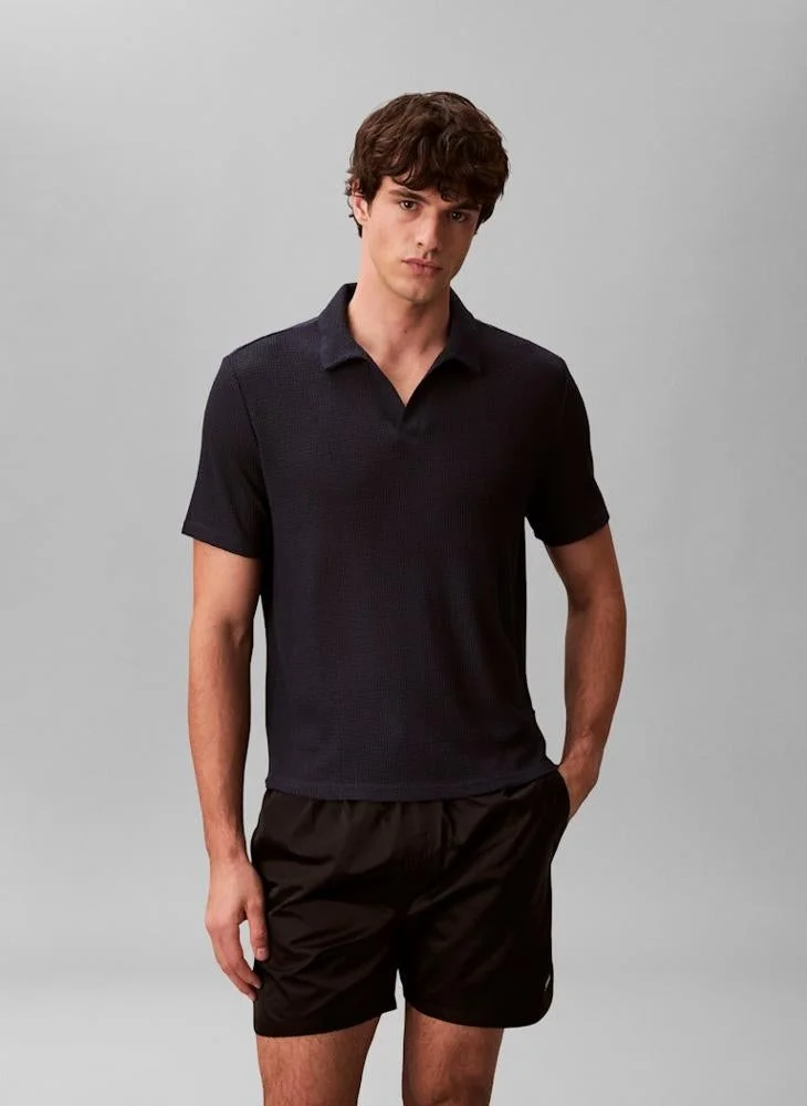 Soft Knit Beach Polo Shirt