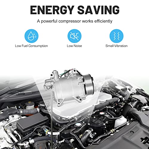 ILONPA ضاغط مكيف هواء جديد مع قابض لسيارات هوندا CR-V 2.4L 2007-2014، أكورا RDX 2.3L 2007-2012، هوندا سيفيك 2.4L 2012-2015 - Image 4