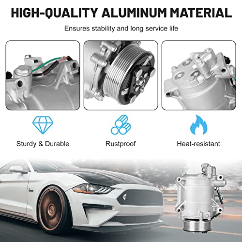 ILONPA ضاغط مكيف هواء جديد مع قابض لسيارات هوندا CR-V 2.4L 2007-2014، أكورا RDX 2.3L 2007-2012، هوندا سيفيك 2.4L 2012-2015 - Image 5