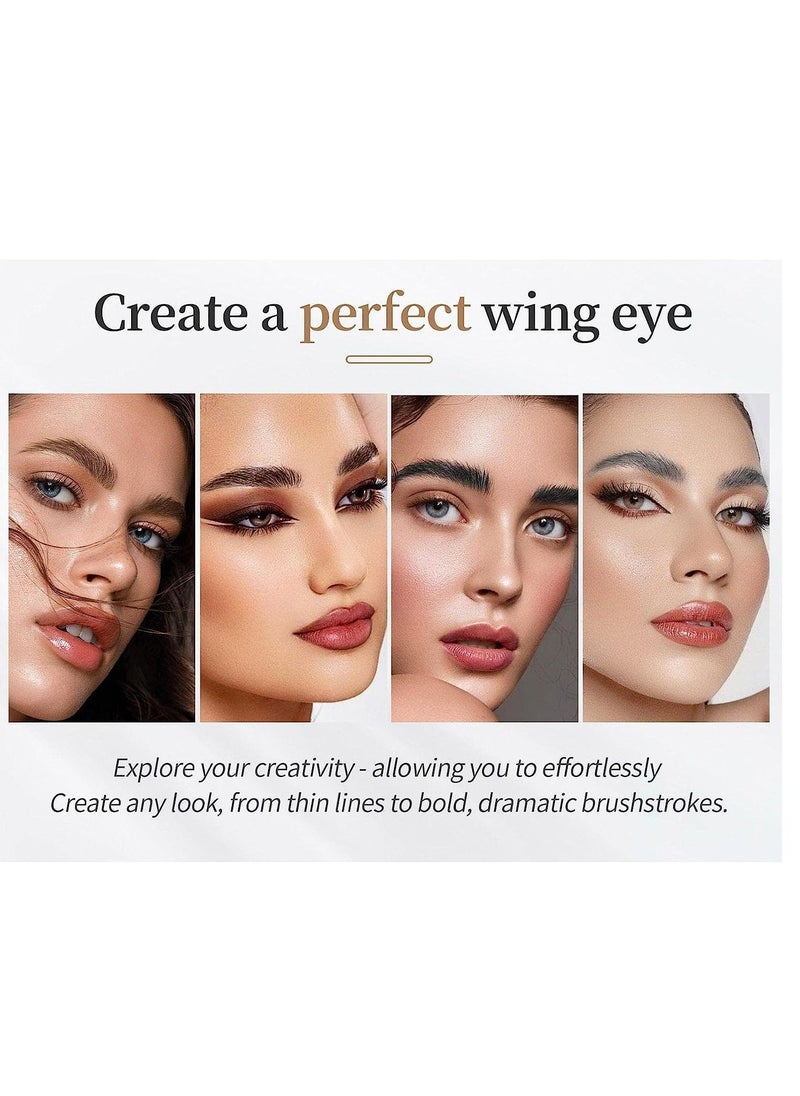 QIC - Liquid Waterproof Eyebrow Pencil Smudge Proof Brow Pencil with 4 Tip Microblade Eyebrow Pen Long Lasting Natural Eyebrow Pencils for Women Light Coffee #1 - Image 1