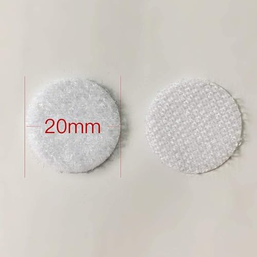 Vkey 1000pcs (500 Pair Sets) 20mm Diameter Sticky Back Coins Self Adhesive dots Tapes Black-Delivery by FBA - Image 4