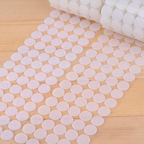 Vkey 1000pcs (500 Pair Sets) 20mm Diameter Sticky Back Coins Self Adhesive dots Tapes Black-Delivery by FBA - Image 2