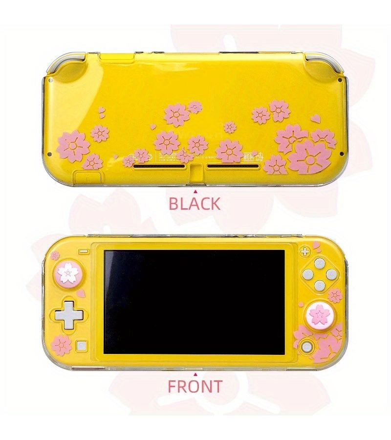 For Nintendo Switch Lite Sakura Clear Protective Case With Scratch Resistant PC Hard Shell And Precise Cutouts - Image 3