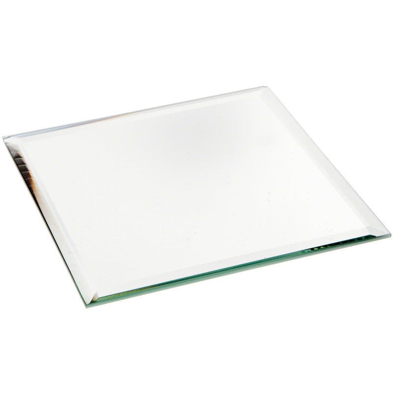 Plymor Plymor 4 Square 3mm Thick Beveled Glass Mirror 