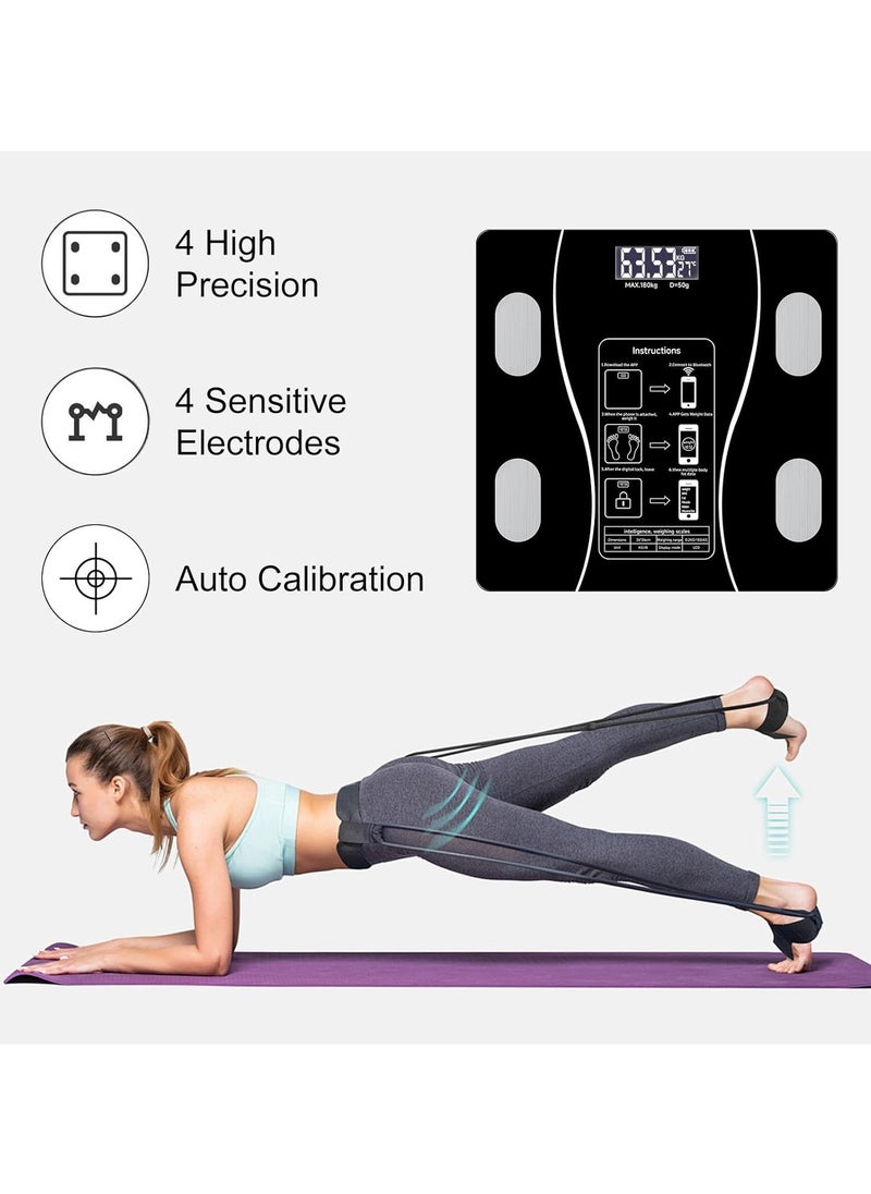 Generic - Digital Smart Weight Scale, Bluetooth / Wireless Body Fat Scale with Smartphone App, Digital Bathroom Scale for Body Weight, Body Composition Analysis, Highly Accurate BMI Scale. - Image 1