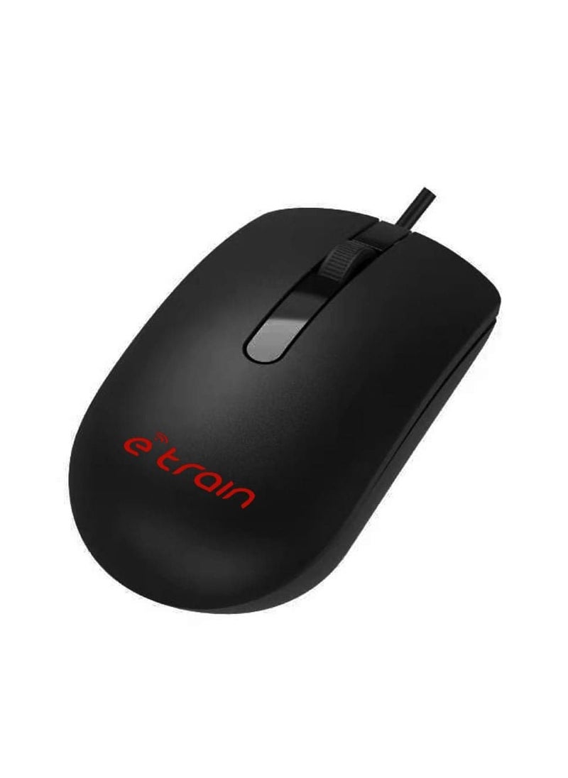 Etrain MO771 Wired Mouse - Black  - Image 1
