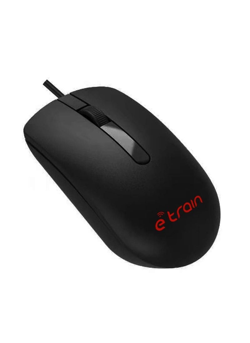 Etrain MO771 Wired Mouse - Black  - Image 3