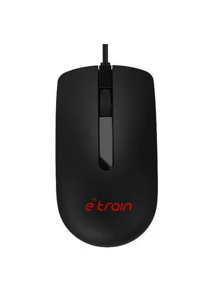 Etrain MO771 Wired Mouse - Black  - Image 2