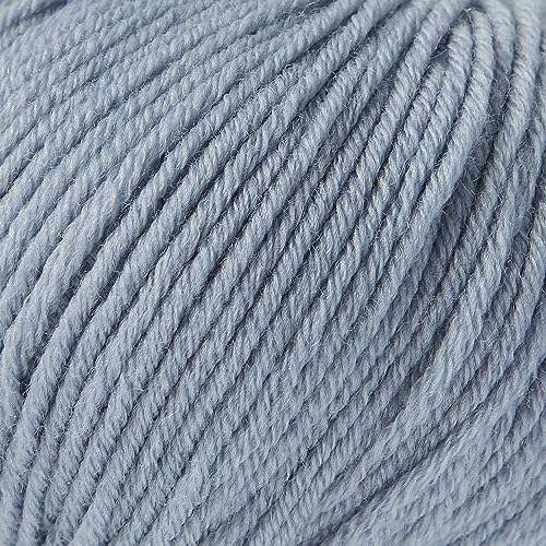 Gisimo 100 Merino Wool Yarn 6Ply Luxurious and Soft Yarn for Hand Knitting Crocheting 176 OZ50g 127 yds116 Meters Morandi Blue 3 Balls - Image 3