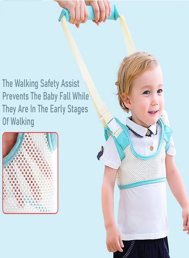 SYGA Handheld Baby Walker with Harness, Adjustable Walking Assistant Helper for Infant Child (Age 6 Months to 24 Months),Stand Up and Learn Walking, (Vest Style Blue) - Image 3