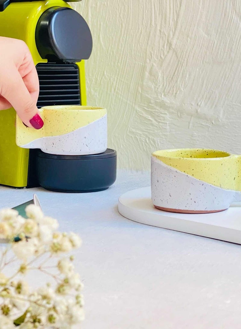 Tip of The Day Yellow Espresso Cups - Cup Set - Capacity 85 Ml - Image 2