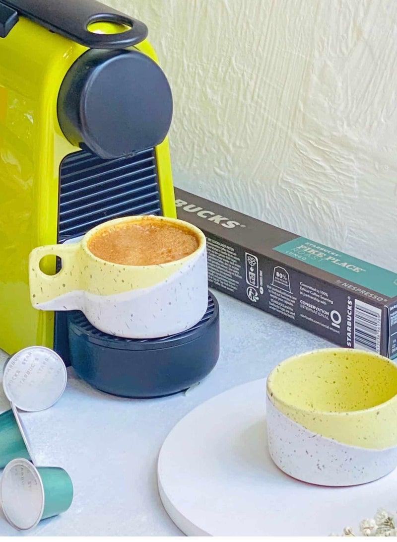 Tip of The Day Yellow Espresso Cups - Cup Set - Capacity 85 Ml - Image 1