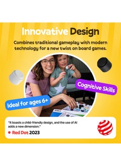 Giiker GiiKER Smart Four, 3D AI-Powered 4 in a Row Game, Strategy Board Games with Integrated Referee for 1-2 Players, Travel Games for Ages 6-12 and up, Birthday Gift for Kids Family Game Night  - Image 5