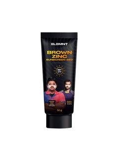 Brown Zinc Sunscreen 360 Brown Zinc Oxide Sunscreen For Cricketers ; Brown Zinc Spf 50 Water & Sweat Resistant Sunscreen That Lasts 3 Hrs+ 50Gm - pzsku/Z357C1F5C3D08351CCB9BZ/45/_/1687503679/f42a36f3-78f6-4405-9f75-b2295ce3f804