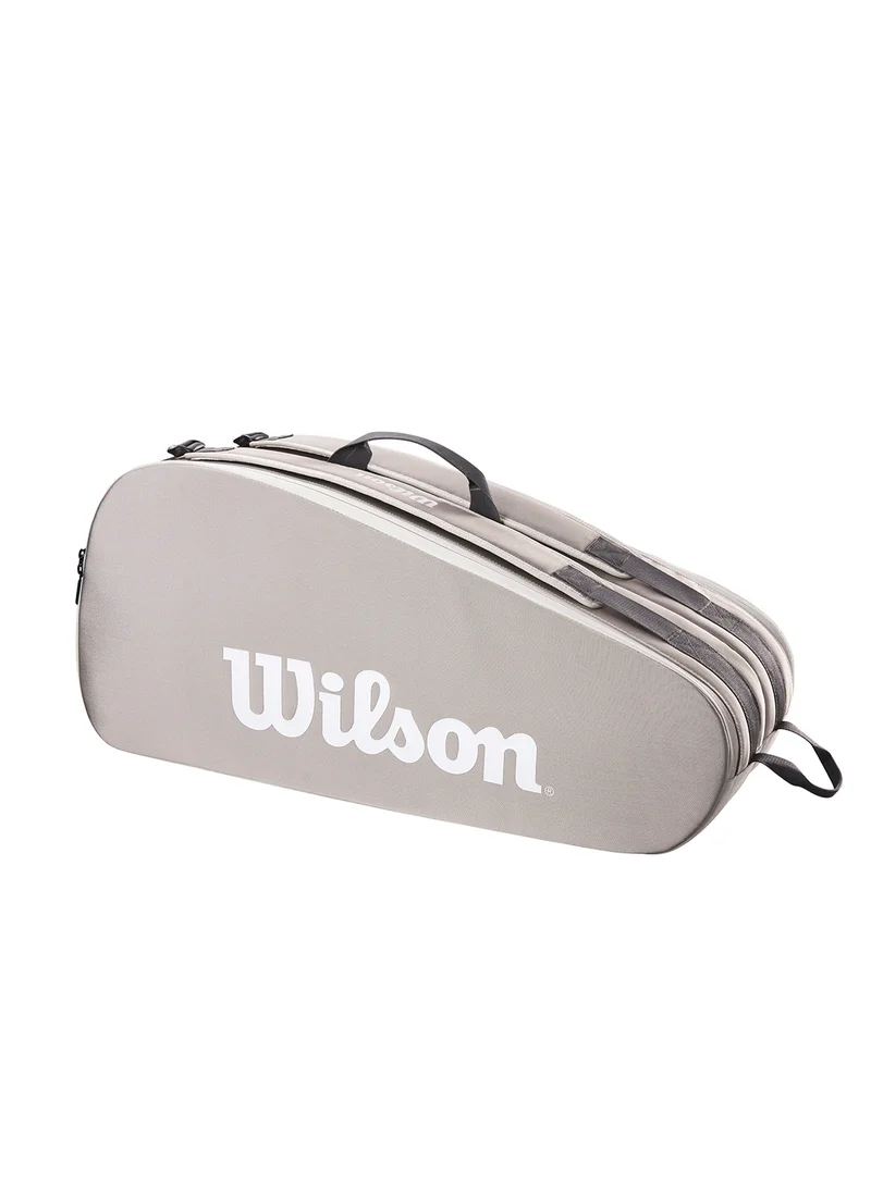 Wilson Tour Tennis Racket Bag, Grey, Adults, Holds up to 6 Rackets