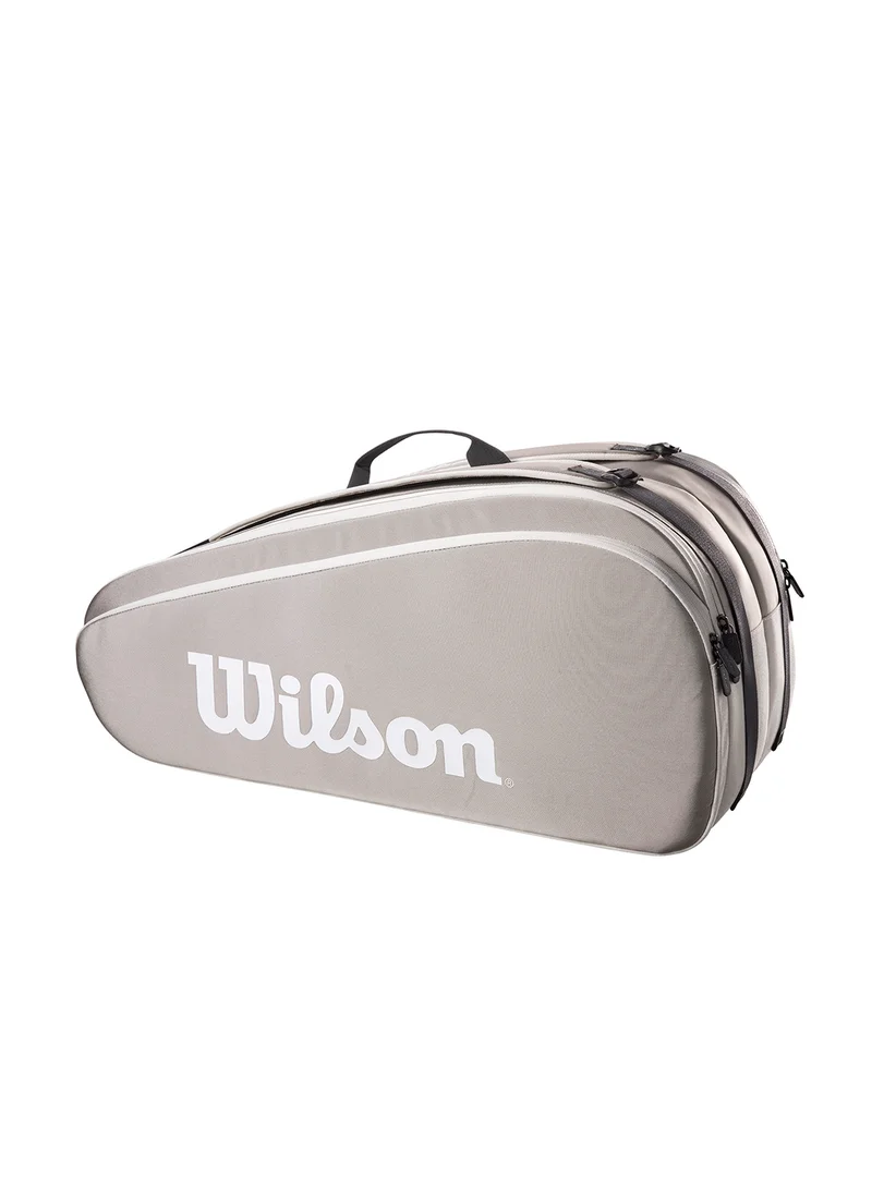 Wilson Tour Tennis Racket Bag, Grey, Adults, Holds up to 6 Rackets