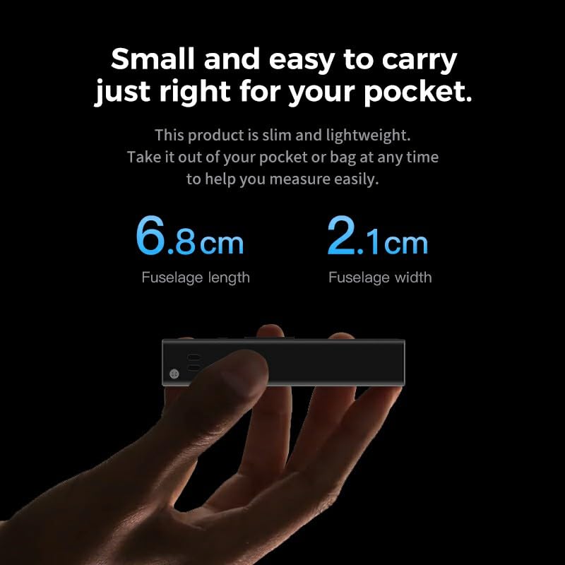 protium Mini Laser Rangefinder 30M, LED Screen Accurate Mini Laser Range Finder USB Charging Intelligent Multi-function High Precision Measuring Instrument - Image 5