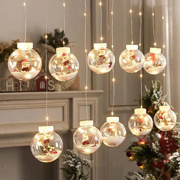 CORALTREE CORAL TREE LED Christmas Lights for Christmas Brighten Every Celebration – Perfect for Christmas, New Year, Parties & Festive Home Décor (9.84ft 10 Lights) - Image 1