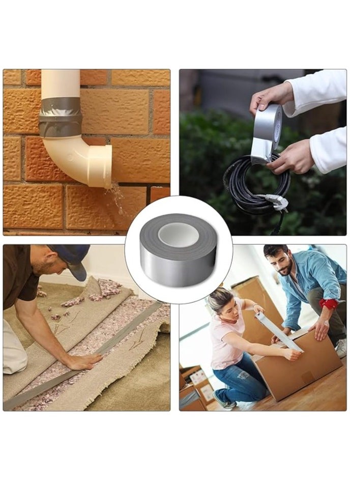 Duravel - Duravel 12 Roll Duct Tape | 2 inches x 15 yards Strong Adhesive Grey Tape for Packing, Kitchen Home, Office, Indoor & Outdoor Use - Image 1