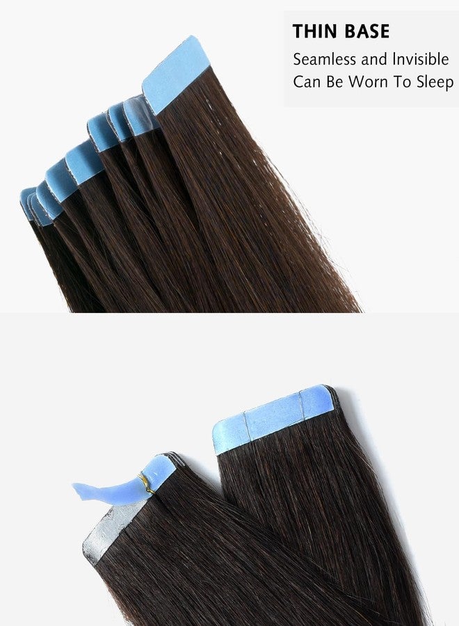 Rose bud ROSEBUD Tape in Hair Extensions REMY Human Hair, Secure Skin Weft Hair Extensions Seamless 50g/Pack 20Pcs 16 Inch Bleach Blonde - Image 3