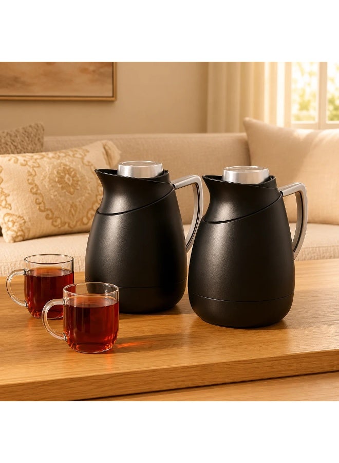 DIVA LADY ✨ Diva Lady 2-Piece Thermos Set – 1 Liter Capacity Each – Insulating Glass Interior – Stylish Design for Hot and Cold Drinks – Perfect for Everyday Hospitality - Image 1