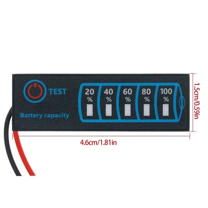 Lithiums Leads Acid Battery Percentage Voltages Level Indicator 5V to 30V ABS PCD - Image 5
