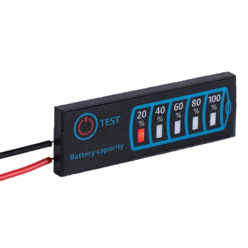 Lithiums Leads Acid Battery Percentage Voltages Level Indicator 5V to 30V ABS PCD - Image 1