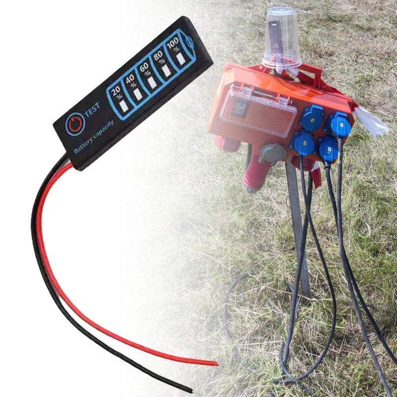 Lithiums Leads Acid Battery Percentage Voltages Level Indicator 5V to 30V ABS PCD - Image 2