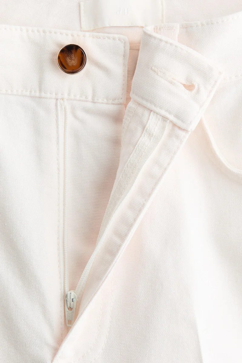 اتش اند ام بنطلون قطن كانفاس بقصّة بوت كت