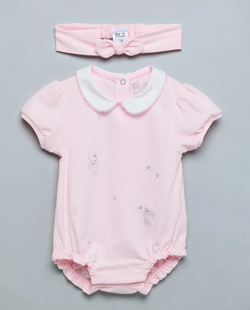 أر أند بي Embroidered Bodysuits With Headband
