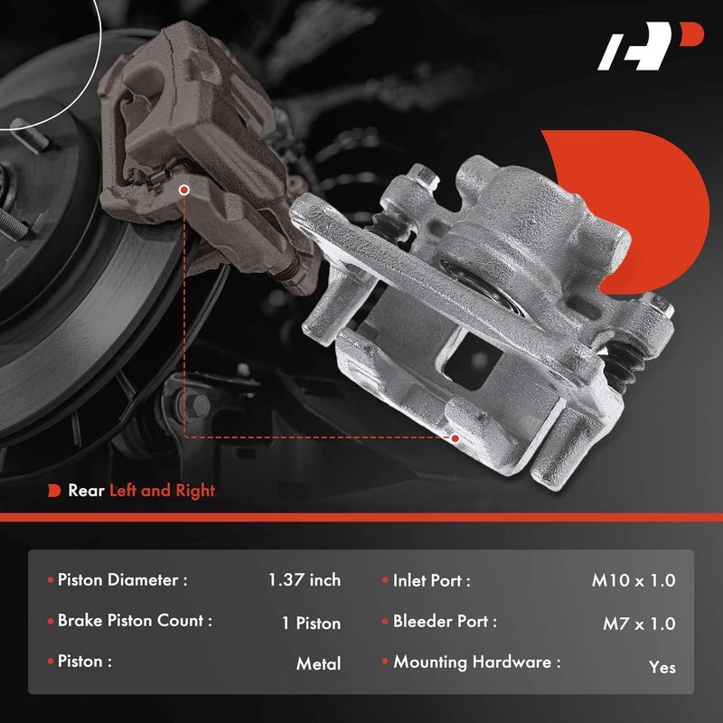 A-Premium Rear Disc Brake Caliper Assembly - Image 2