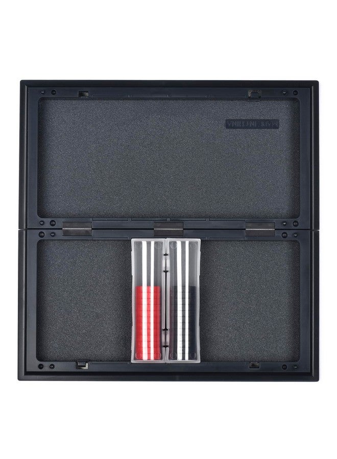 QuadPro Magnetic Travel Checkers Board Game Set With Folding Board Family Educational Toys For Kids And Adults - Image 3