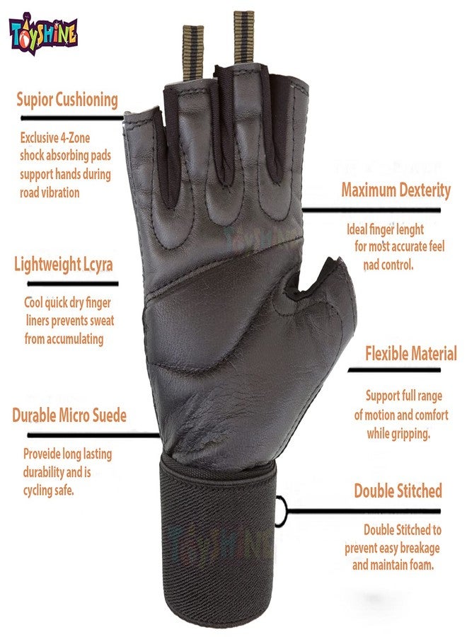 توي شاين قفازات توي شاين ليكرا الرياضية لرفع الأثقال والتمارين الرياضية والكروس فيت للياقة البدنية وتدريبات اليوغا ورفع الأثقال والتجديف وركوب الدراجات (رمادي) Sstp، مقاس كبير - Image 5