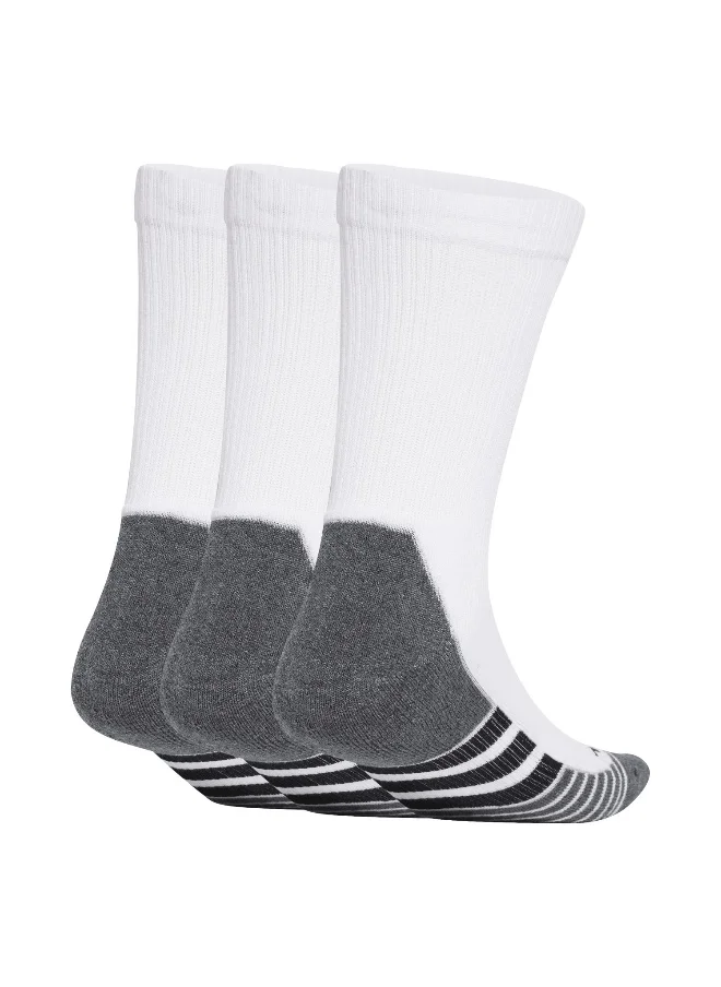 اديداس adidas performance climacool cushioned 3 pair pack unisex crew socks