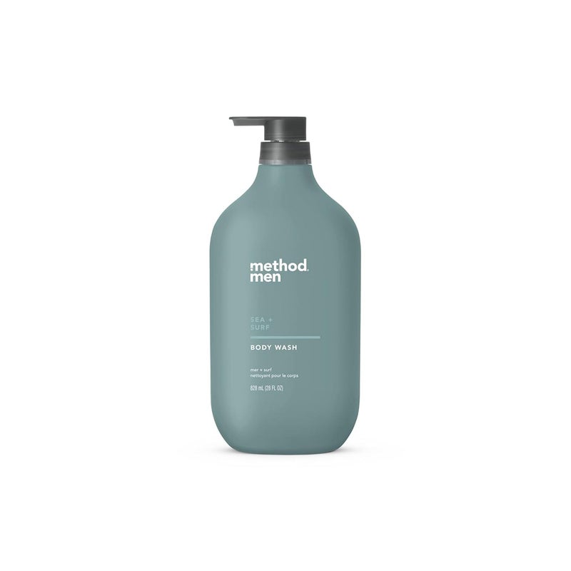 Method Men Body Wash, Sea and Surf Scent, Paraben and Phthalate Free, Quick-Lathering Cleansers, Cruelty Free, 28 oz - Image 2