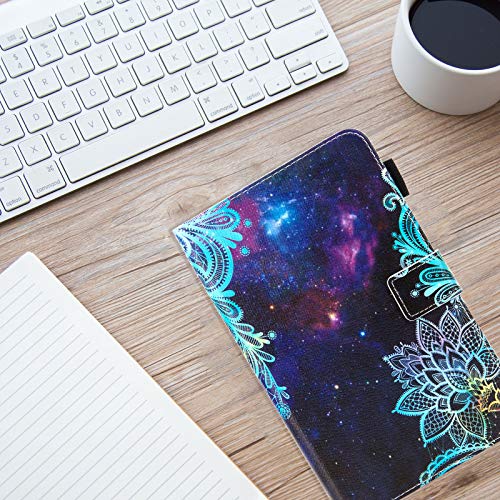 Dteck Galaxy Tab A 8.0 2018 Case, SM-T387 Case, Dteck Slim Premium Leather Folio Stand Cover with Card Holder/Photo Slot for Samsung Galaxy Tab A 8 inch 2018 Release T387 Tablet, Galaxy Flower - Image 2