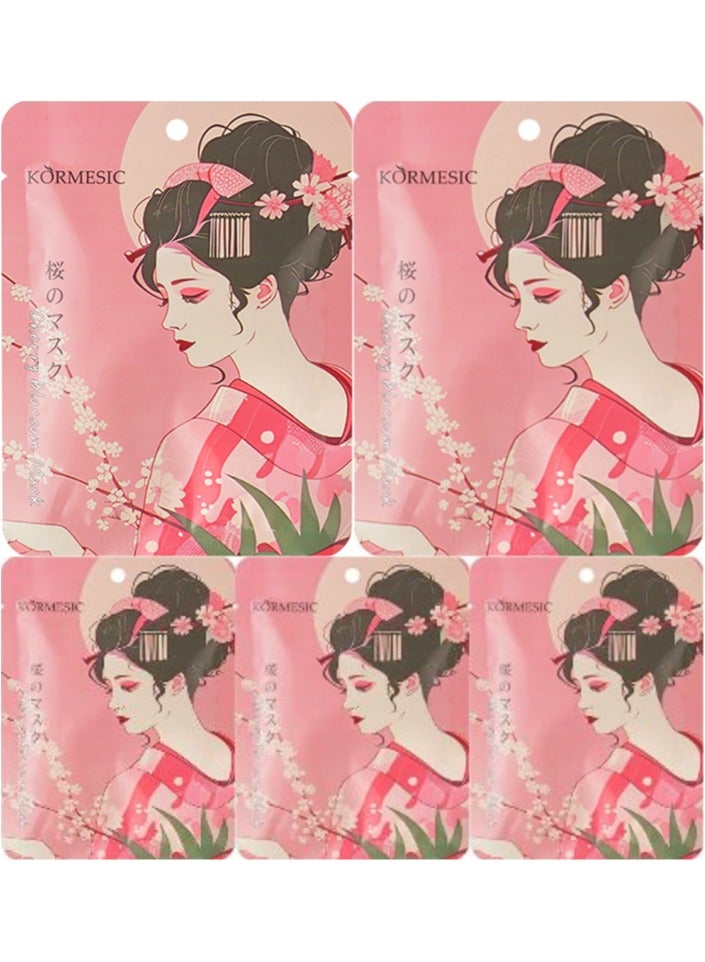 Kormesic قناع الوجه ساكورا jp 25 مل-5 حزم-ترطيب وتنشيط - Image 1