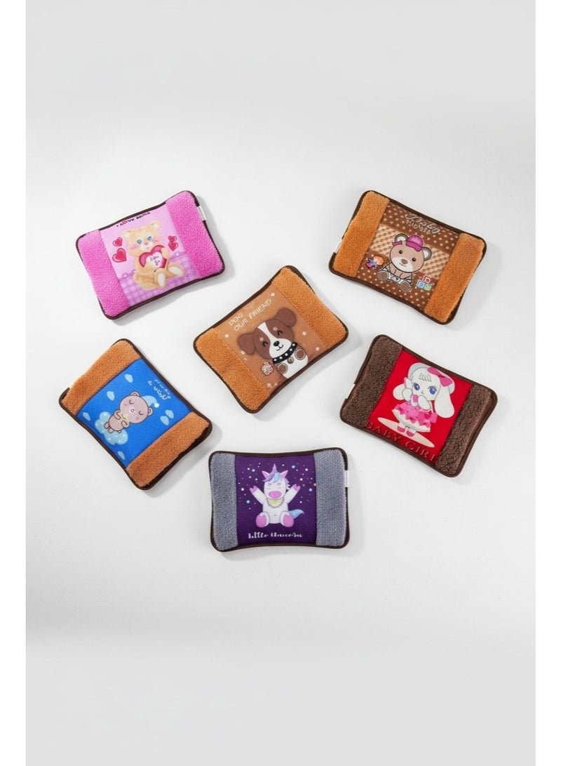 Lifenpure™ 1 pc electric rechargeable heating water bag with hand warmer for pain relief warming hand and relieve muscle aches and back pains assorted color and design - Image 3