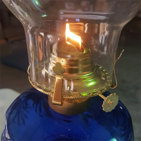 B&P Lamp Replacement Oil and Kerosene Lamp #2 Size Brass Plated Burner with Reduction Collar and Cotton Lamp Wick | Fits Vintage Oil Lamps | Holds a 3 Inch Base Chimney - 2 Pack - Image 3